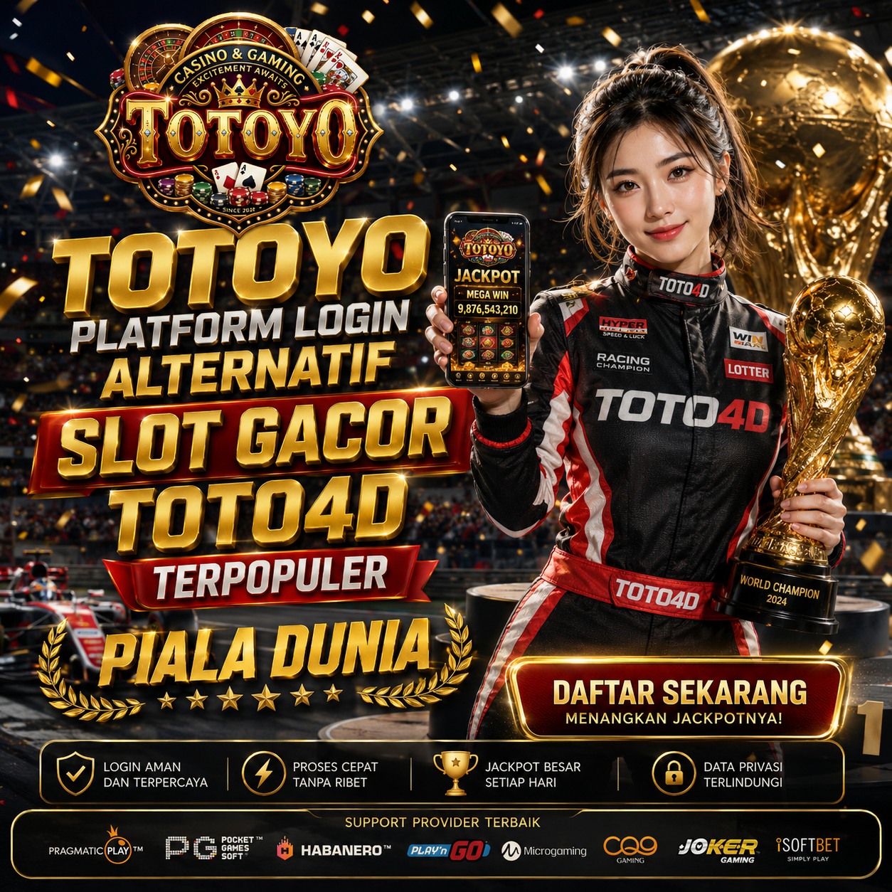 TOTOYO Platform Login Alternatif Slot Gacor TOTO4D Terpopuler Piala Dunia